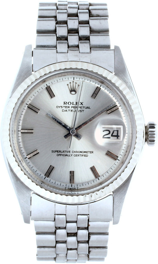 1601 Rolex Datejust Silver/Stål Ø36 mm 
