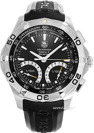 TAG Heuer Aquaracer Calibre S 1/100Th Sec Electro-Mechanical Chronograph CAF7010.FT8011